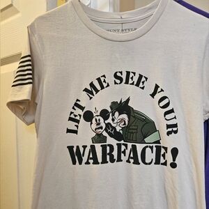 Grunt Style Mickey Mouse War Face T-Shirt with Graphic